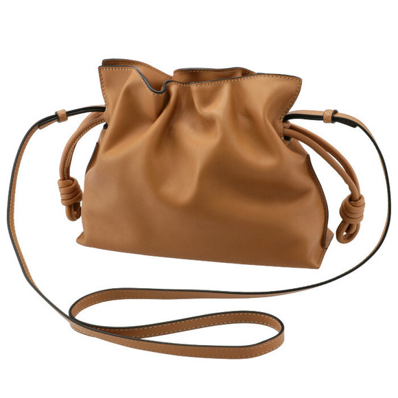 Loewe Flamenco Mini Shoulder Bag Camel Brown - Picture 3 of 9